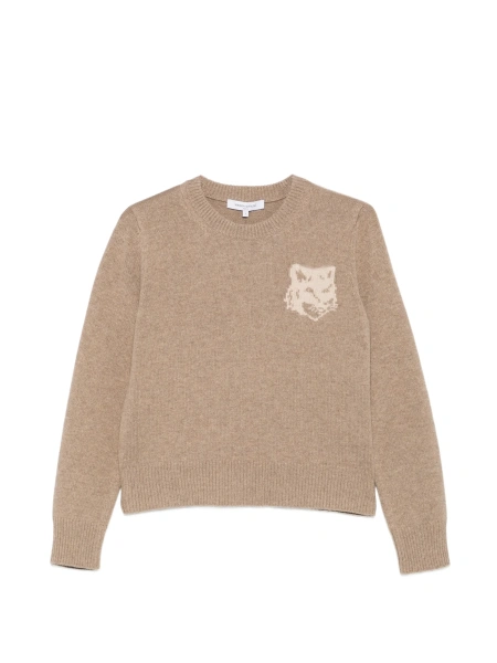 Pulover tricotat MAISON KITSUNÉ neutru