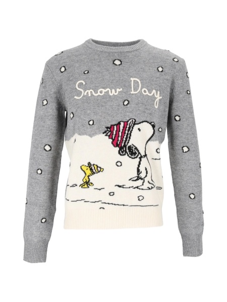 Pulover tricotat Mc2 Saint Barth gri din lana