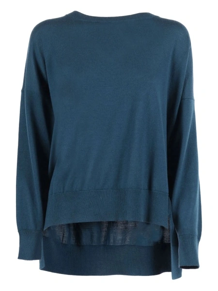 Pulover tricotat PHI BY FILIPPO DE LAURENTIIS albastru