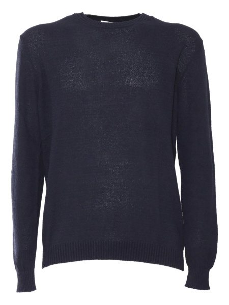 Pulover tricotat SETTE FILI CASHMERE albastru
