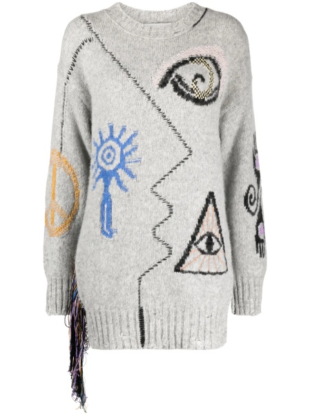 Pulover tricotat Stella McCartney gri