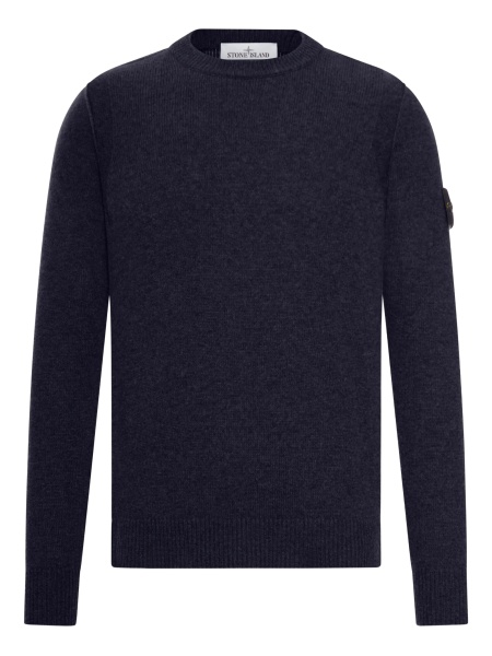 Pulover tricotat Stone Island albastru
