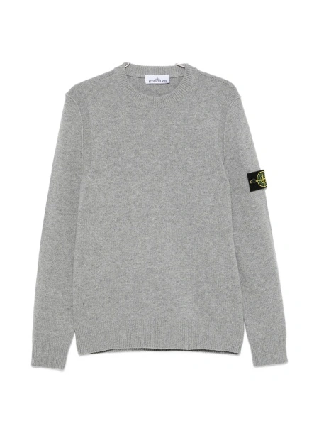 Pulover tricotat Stone Island gri