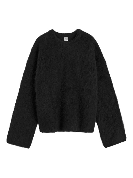 Pulover tricotat TOTEME negru