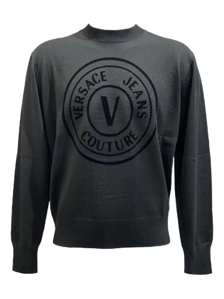 Pulover tricotat Versace Jeans Couture negru