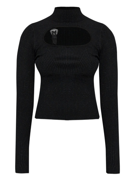 Pulover tricotat Versace Jeans Couture negru