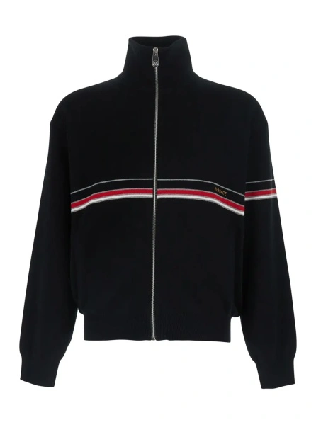 Pulover Versace negru din bumbac