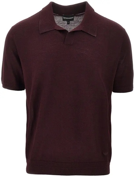 Pulover Virgin wool and silk polo shirt