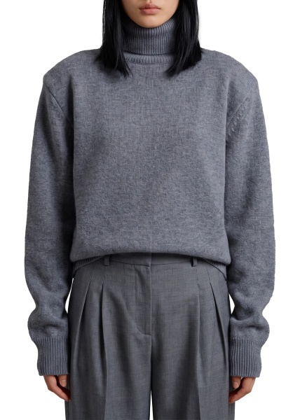 Pulovere Dark Gala Padded Knit Turtleneck