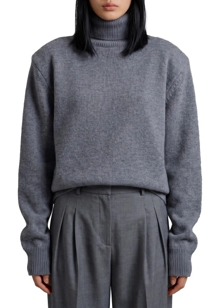 Pulovere Dark Gala Padded Knit Turtleneck