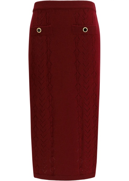 Pulovere Merino wool midi Skirt