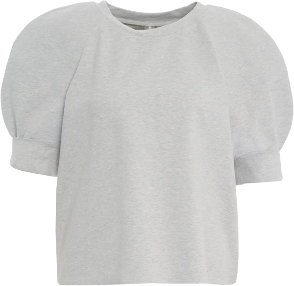 Pulovere Top with puff sleeves