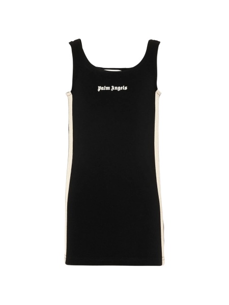 Rochie casual Palm Angels neagra din vascoza