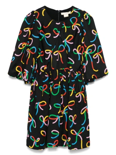 Rochie casual Stella McCartney neagra din lyocell