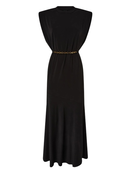 Rochie de seara Pinko neagra din acetat si elastan