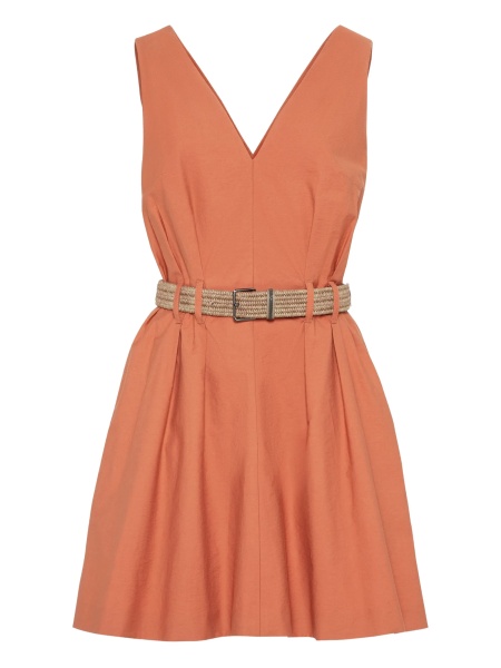 Rochie de zi Brunello Cucinelli portocalie