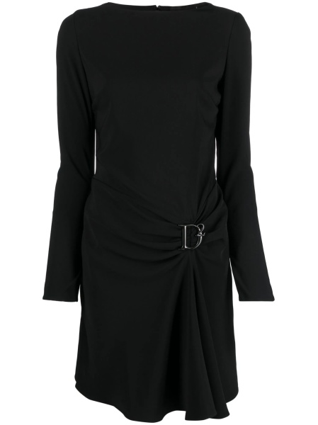 Rochie de zi DSQUARED2 neagra din polyester si elastan