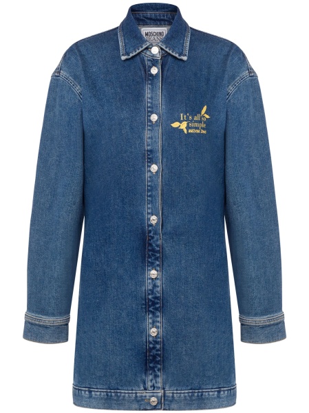 Rochie de zi MOSCHINO JEANS albastra