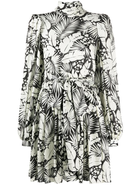 Rochie de zi Saint Laurent alba din vascoza