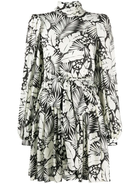 Rochie de zi Saint Laurent alba din vascoza