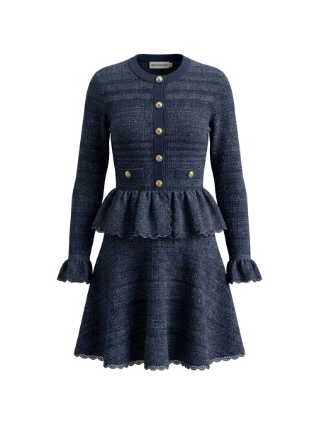 Rochie de zi Self-Portrait albastra
