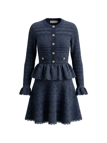 Rochie de zi Self-Portrait albastra