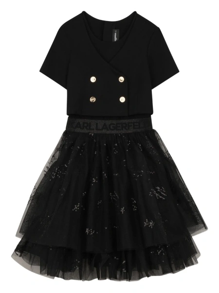 Rochie eleganta Karl Lagerfeld neagra