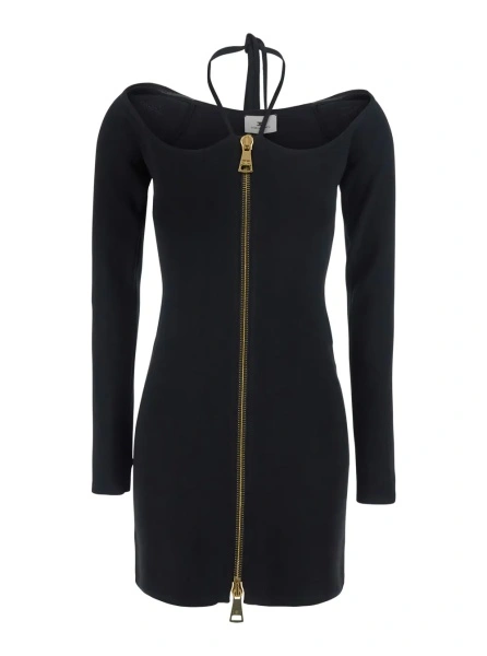 Rochie Elisabetta Franchi neagra din vascoza