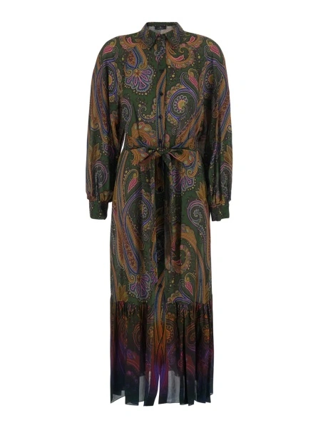 Rochie ETRO maro din vascoza