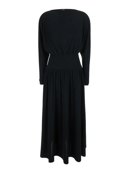 Rochie lunga TOTEME neagra din jerse