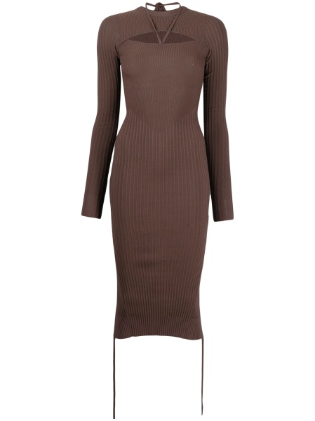 Rochie tricotata ANDREADAMO maro