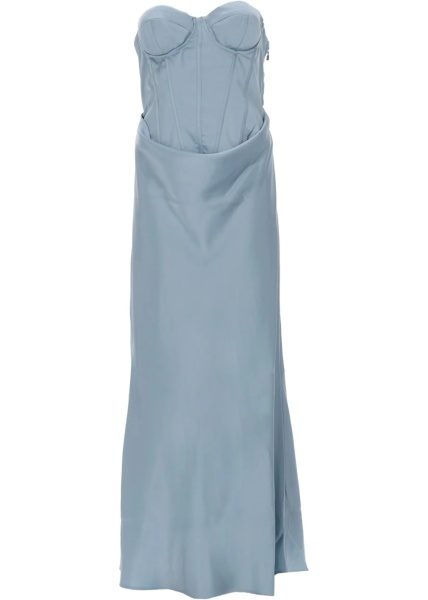 Rochii Abito In Satin Con Corsetto