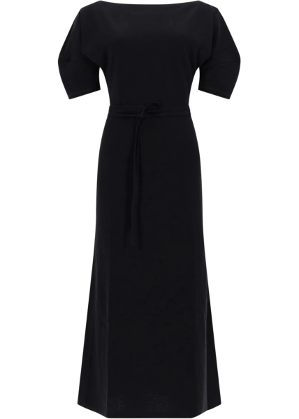 Rochii Cotton And Linen Midi Dress
