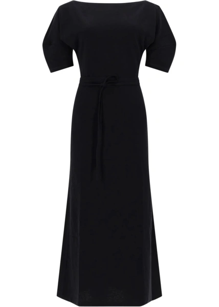 Rochii Cotton And Linen Midi Dress