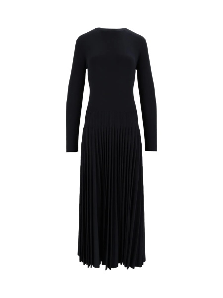 Rochii COTTON WOOL KNIT DRESS WITH PLEATED SKIRT
