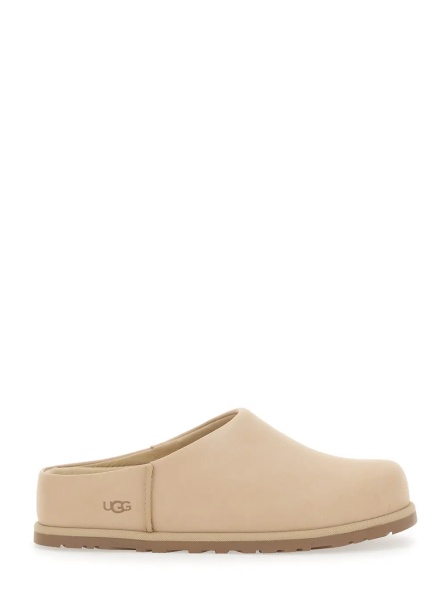 Saboti W OTZO CLOG Beige with Simple Design in Leather for Women