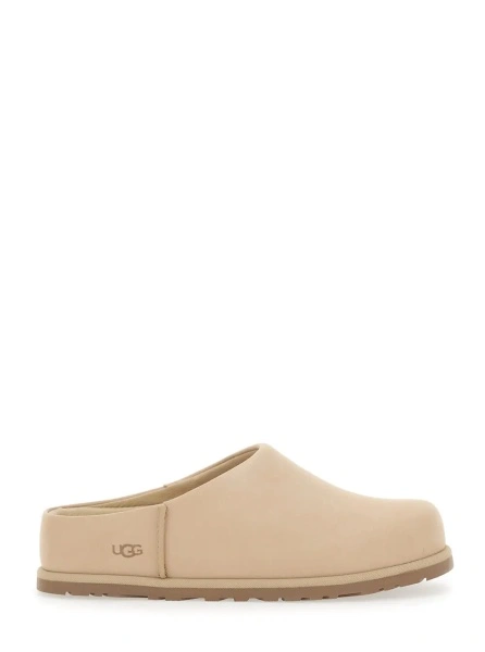 Saboti W OTZO CLOG Beige with Simple Design in Leather for Women