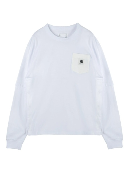 "Sacai x Carhartt WIP" crewneck t-shirt