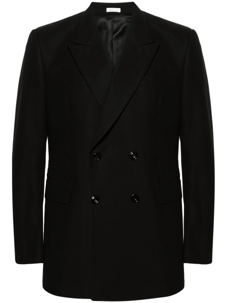 Sacou Alexander McQueen negru din bumbac