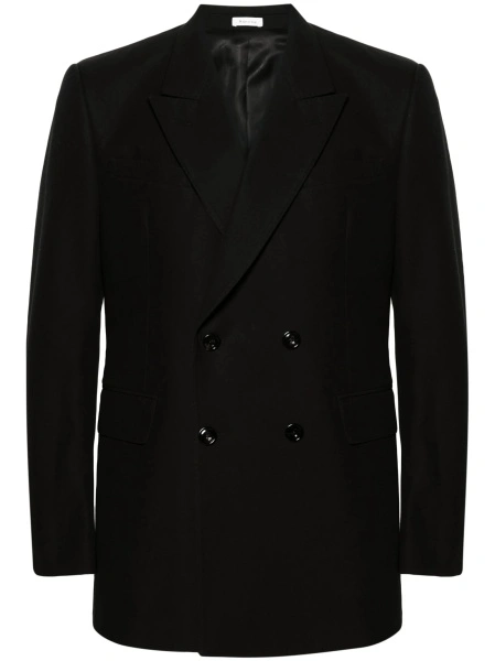 Sacou Alexander McQueen negru din bumbac