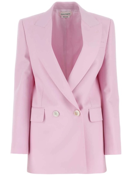 Sacou Alexander McQueen roz din lana