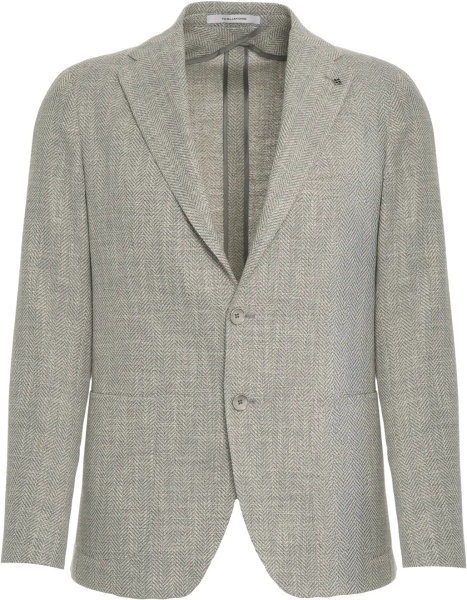 Sacou Blazer with herringbone pattern