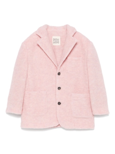 Sacou Dou-Uod roz din lana si polyester