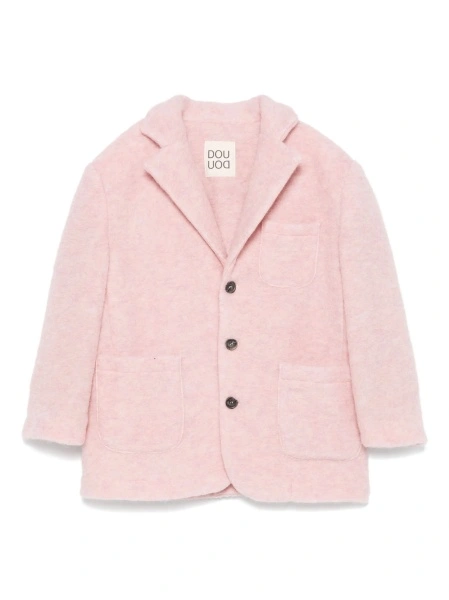 Sacou Dou-Uod roz din lana si polyester