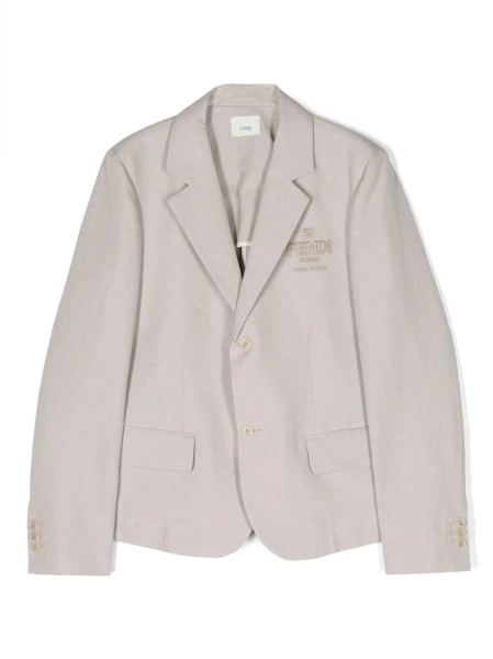 Sacou Fendi neutru din in si bumbac