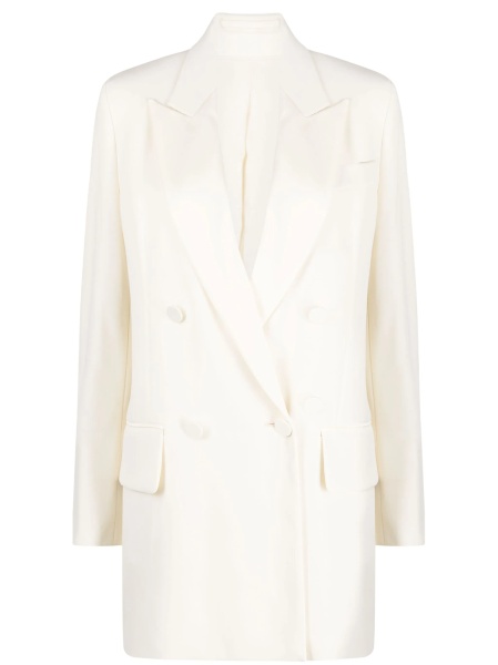 Sacou Max Mara neutru din lana si polyester