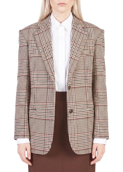 Sacou Prince Of Wales Check Over Blazer