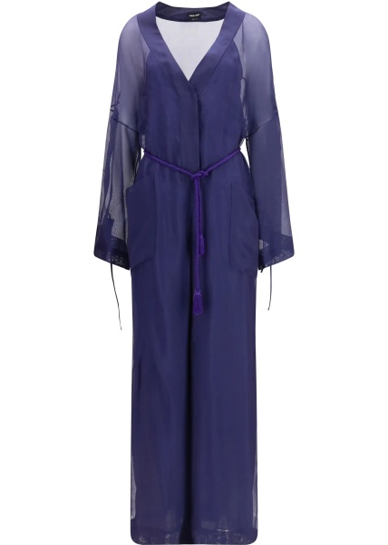 Salopete Viscose and silk gauze Jumpsuit