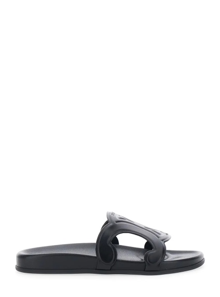 Sandale Black 'Triomphe' Sandals with Shaped Straps for Women