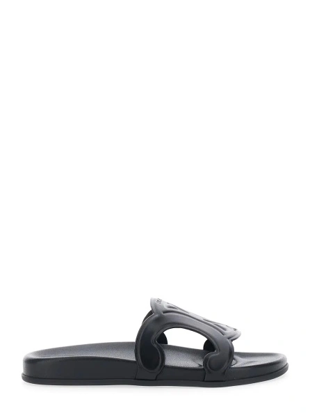 Sandale Black 'Triomphe' Sandals with Shaped Straps for Women